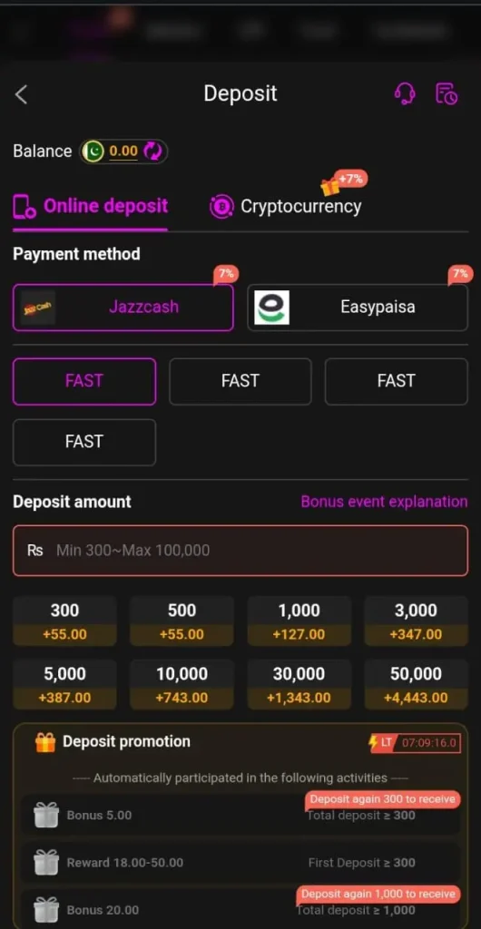 ALI786 Game deposit
