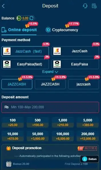 966PK Game deposit
